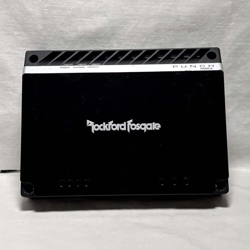 Rockford Fosgate Punch P400-2 2-Channel Car Amp Amplifier 400watts RMS| Tested